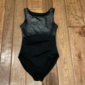 Zella black metallic leotard